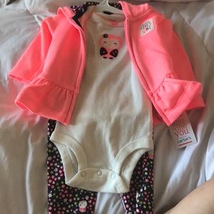 pink and blue matching set